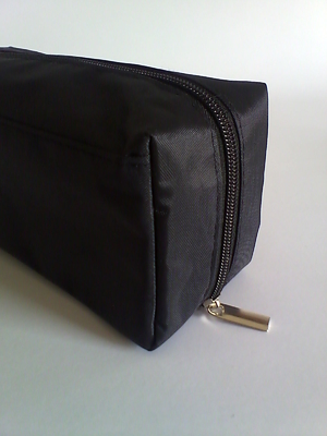 化粧品のための黒い旅行化粧品袋、小さいナイロン ジッパーの袋および硬貨