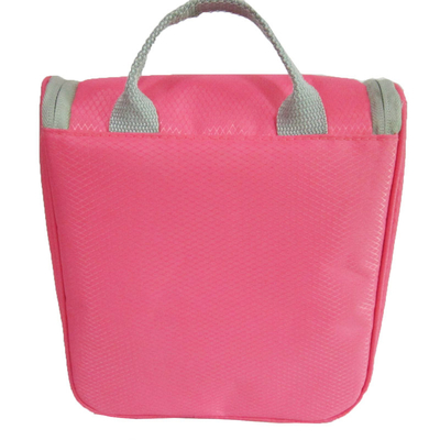 多機能のピンクの携帯用は旅行洗面用品袋の大容量を防水します
