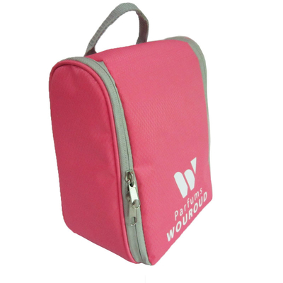 多機能のピンクの携帯用は旅行洗面用品袋の大容量を防水します
